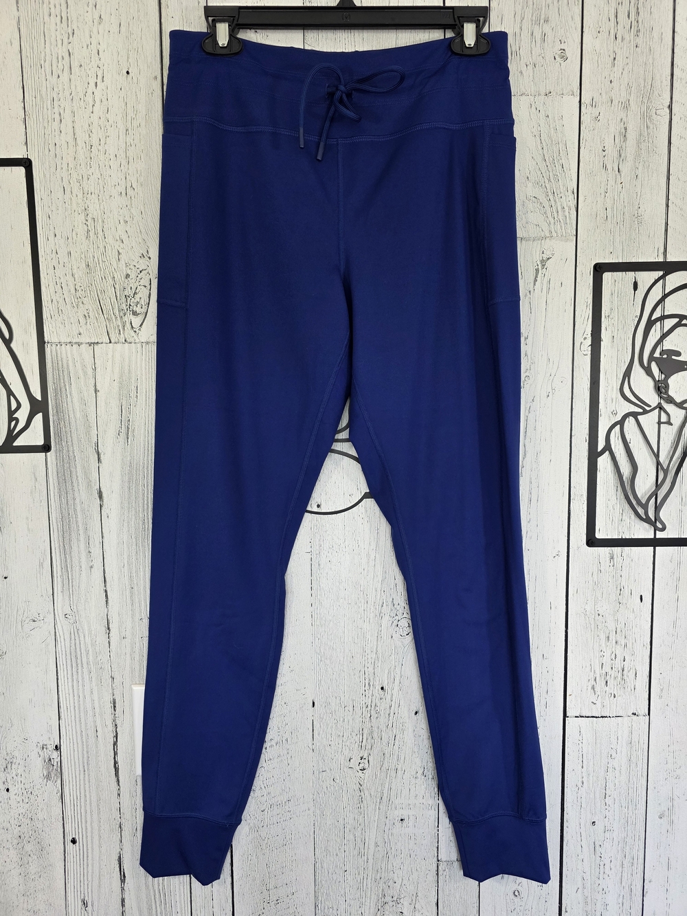 Lolë Blue Drawstring Activewear Jogger Pants Size Large Athletic Lounge Yoga